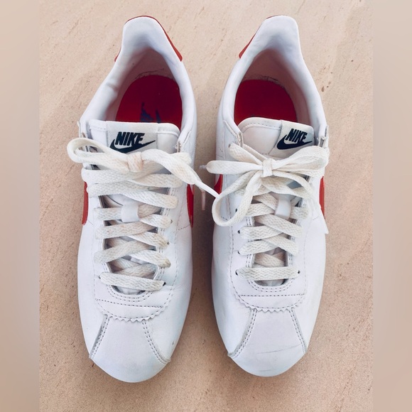 Wmns 8.5 Classic Cortez Leather OG ‘White Red’ - Picture 2 of 9